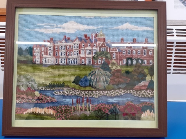 a fantastic  tapestry of Sandringham House, royally completed by Sally H
